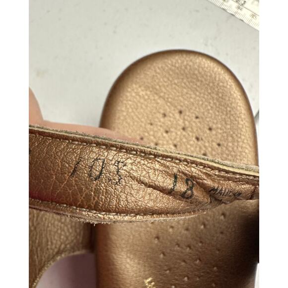 SAS Womens Comfort Shoes Suntimer Sandals Size 10 Beige Animal Print Slingback - Picture 9 of 10